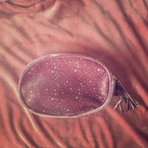 ✨✨Pink purple silver glitter makeup bag✨✨